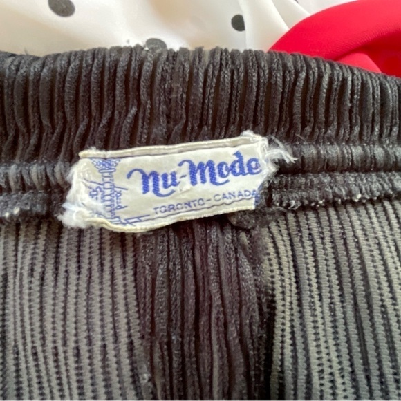 Vintage Nu-Mode Dress Polka Dot Off Shoulder Black White Red 50’s Size S - Picture 7 of 9